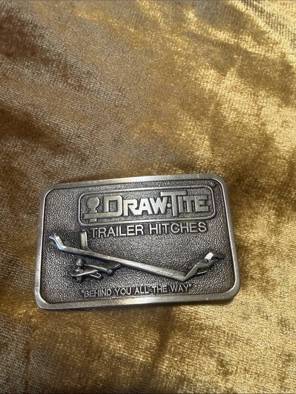 Draw tite  Trailer Hitch Emblem Plaque - Silver in color